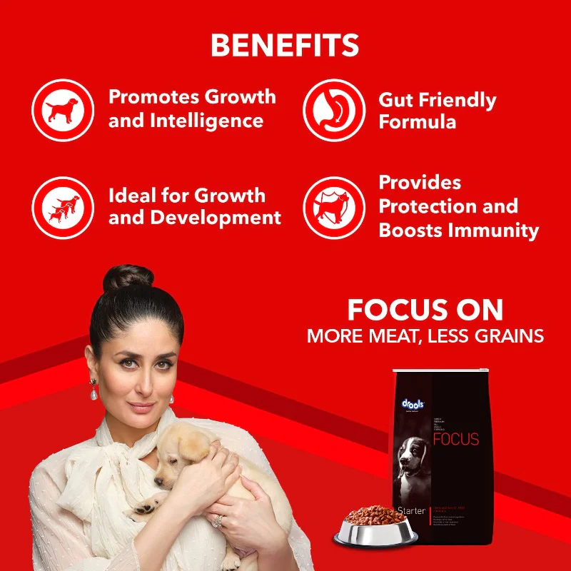 Drools Dry Food – Focus Starter Super Premium (Chicken) - Benefits