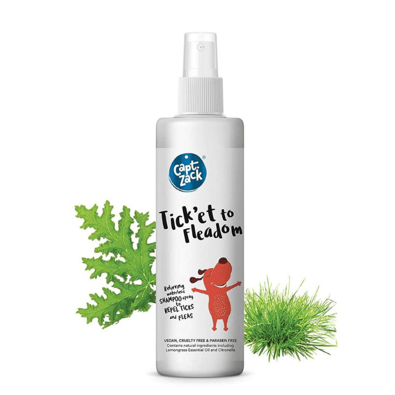Captain Zack Waterless Flea & Tick Shampoo - Tick'et to Fleadom - 250ml