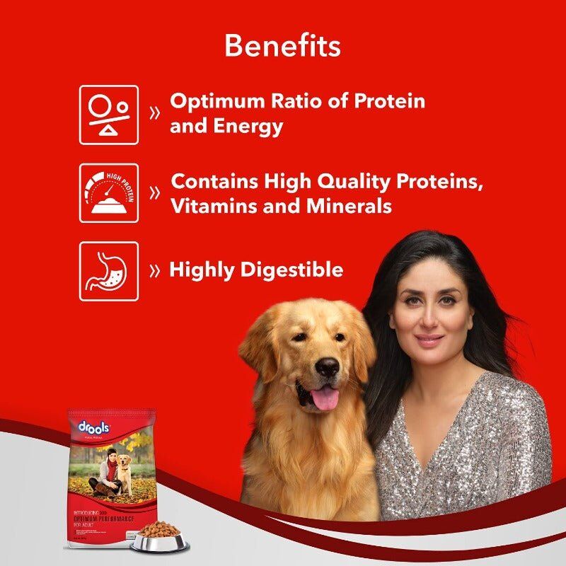 Drools Dry Dog Food Optimum Performance - Chicken - Qualities