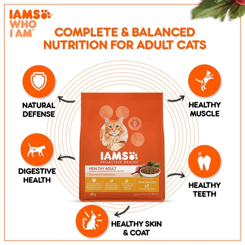IAMS Dry Cat Food - Chicken -Benefits