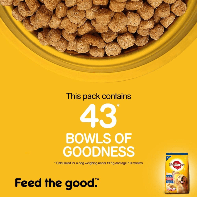 Pedigree Adult Dog Food Chicken and Vegetables - Goodness