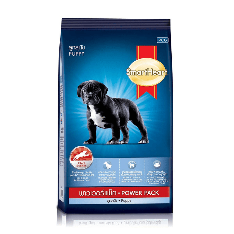 Smart Heart Dry Puppy Dog Food, Meat Flavor, Power Pack 10 KG (1)