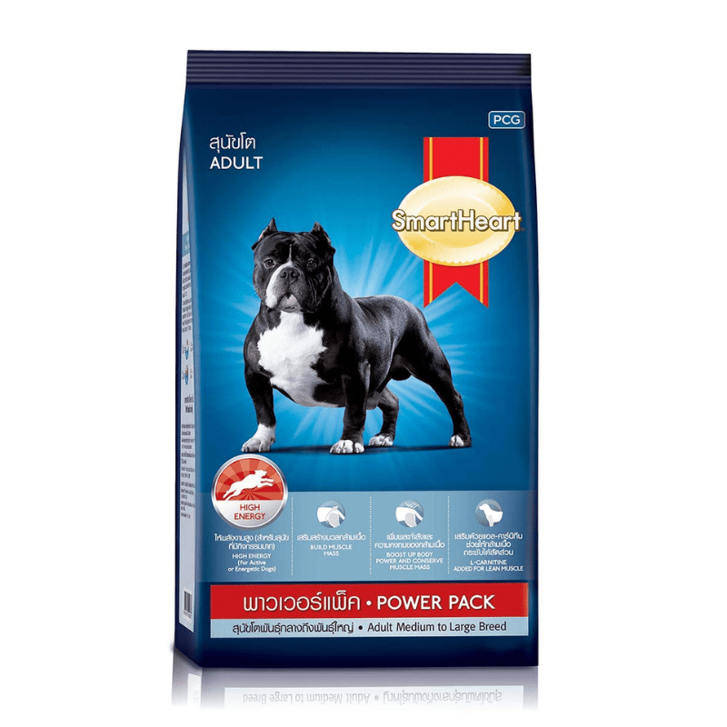 Smart Heart Dry Adult Dog Food Power Pack, Meat Flavor, 10 KG