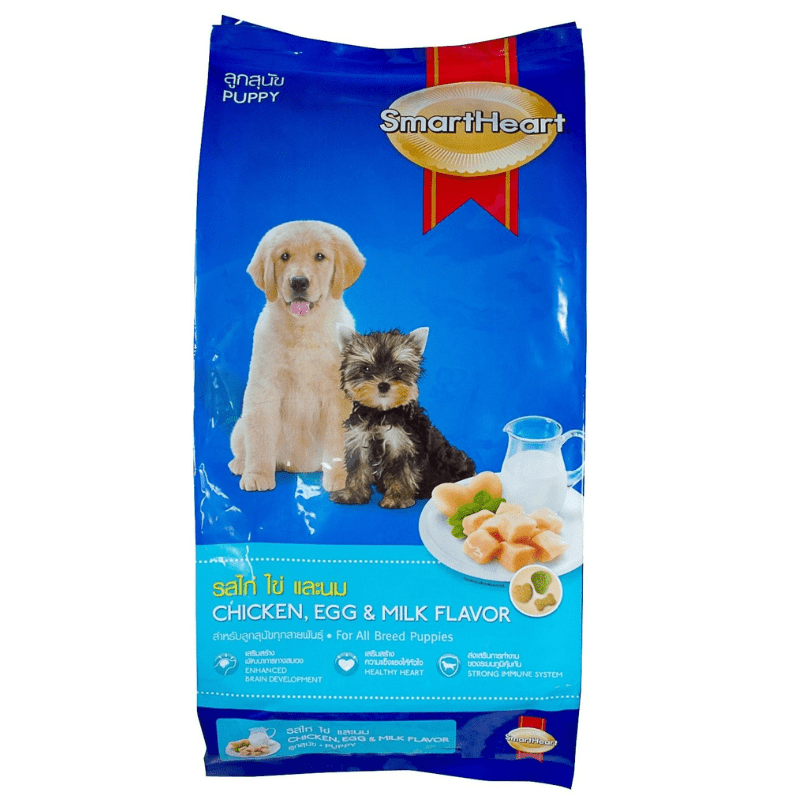 Smart Heart Puppy Dry Dog Food Chicken, Egg & Milk Flavour, 1.5 Kg