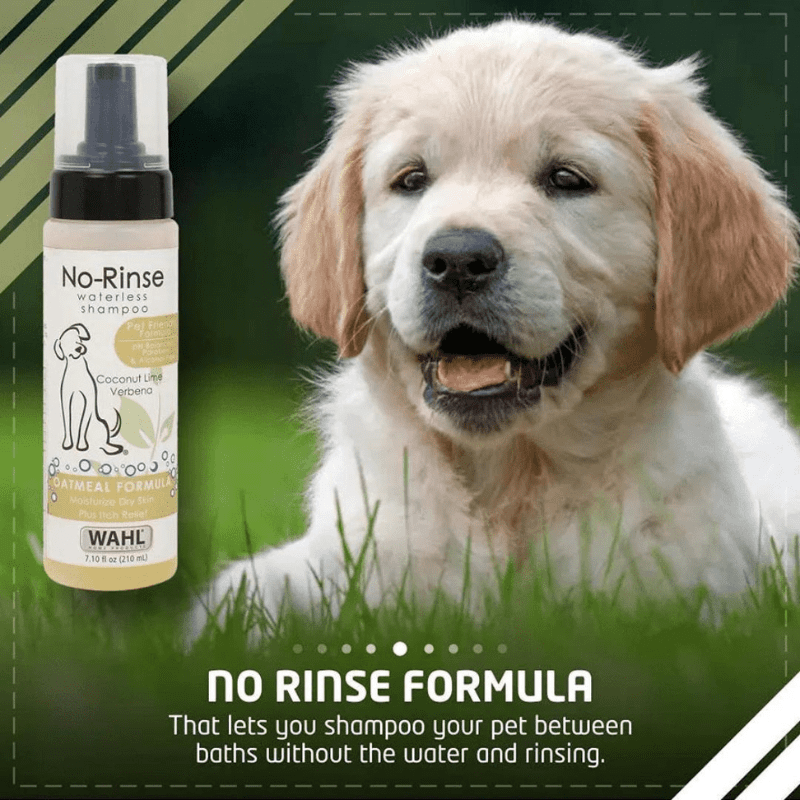 Wahl No Rinse Shampoo For Dogs - Oatmeal (210ml) - Information