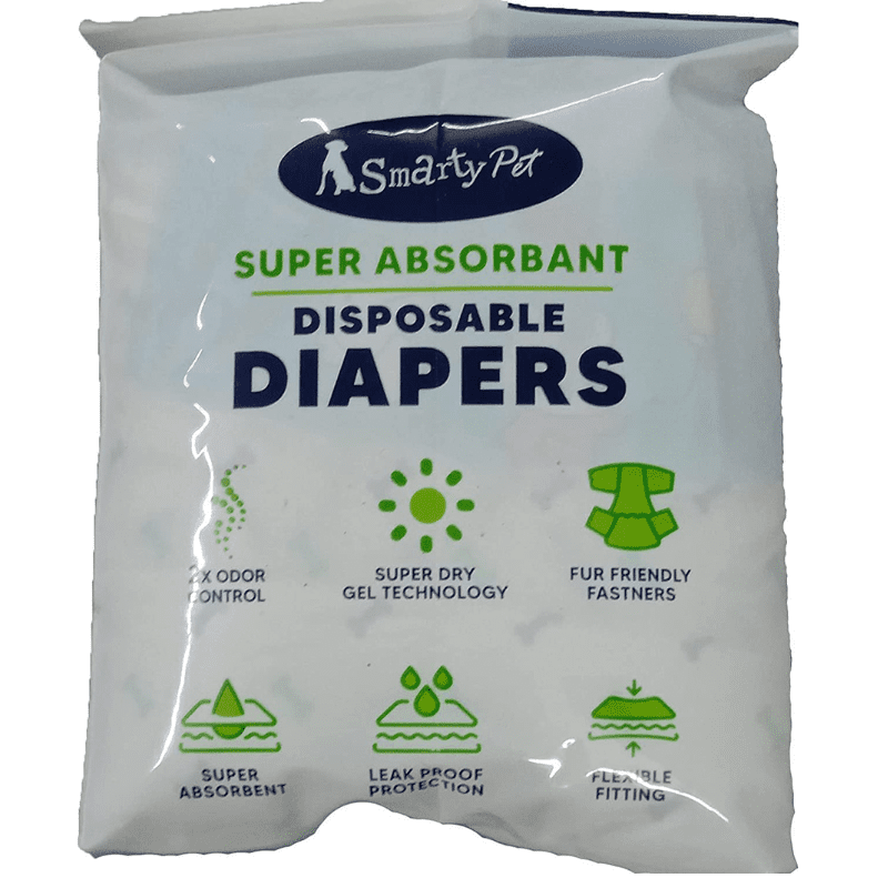 Foodie Puppies Disposable Pet Diapers for Dogs (Small, 280mm X 380mm, 12 pcs)- Disposable