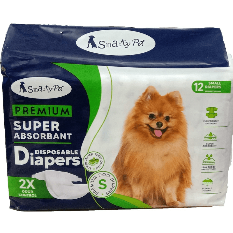 Foodie Puppies Disposable Pet Diapers for Dogs (Small, 280mm X 380mm, 12 pcs)