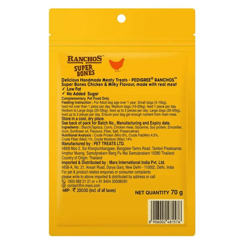 Pedigree RANCHOS Super Bones - Back