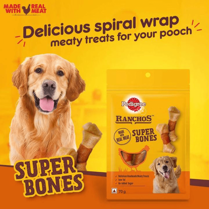 Pedigree RANCHOS Super Bones - Spiral Wraps