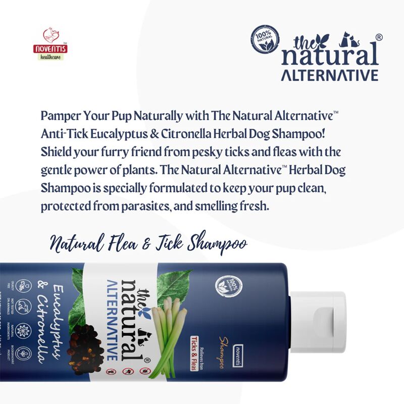 02 UThe Natural Alternative Anti-Tick Eucalyptus & Citronella Herbal Dog Shampoo Natural Alternative Dog Shampoo for Tick Protection