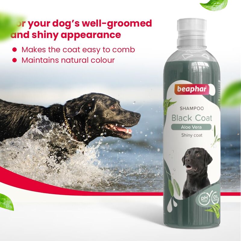 Beaphar Black Coat Dog Shampoo with Aloe Vera Beaphar Black Coat Dog Shampoo with Aloe Vera