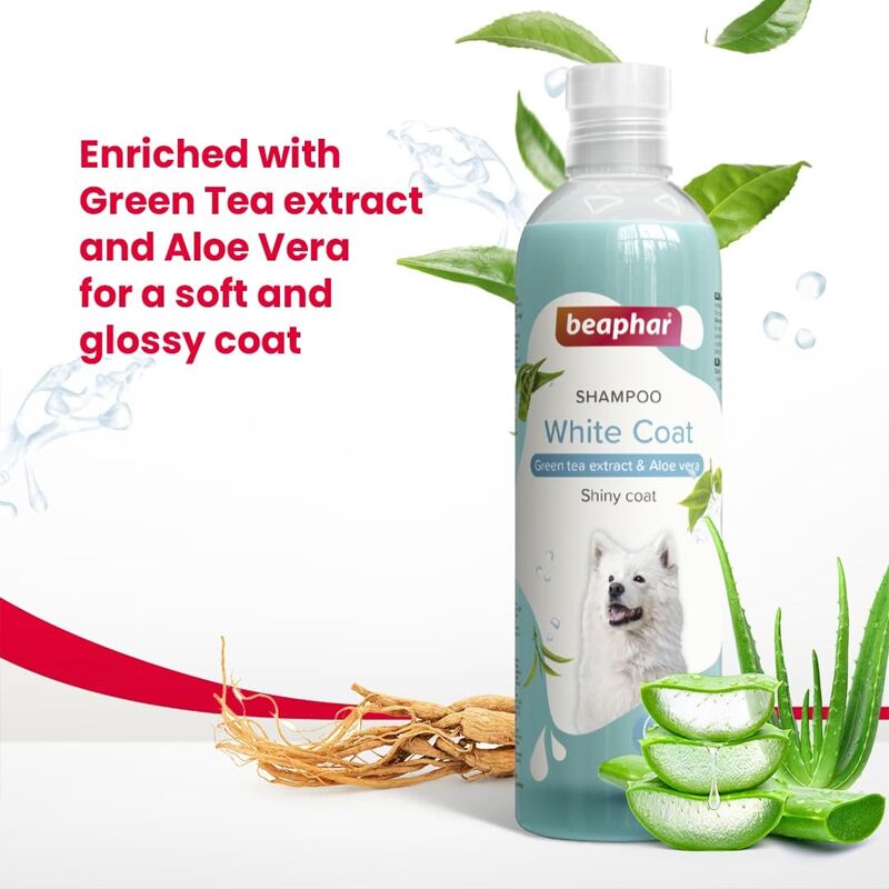 Beaphar White Dog Shampoo with Green Tea Extract Beaphar White Dog Shampoo with Green Tea Extract